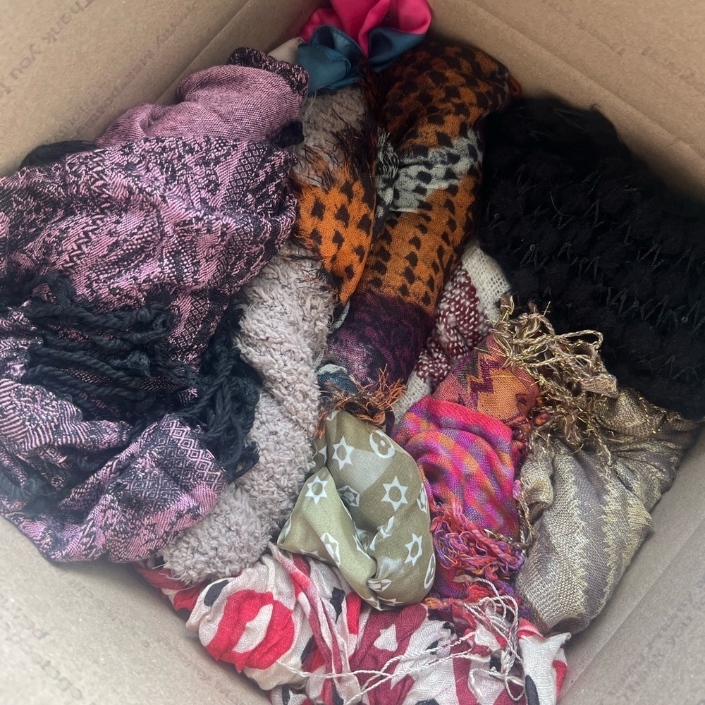 Pink and Orange Scarves & Wraps Collection